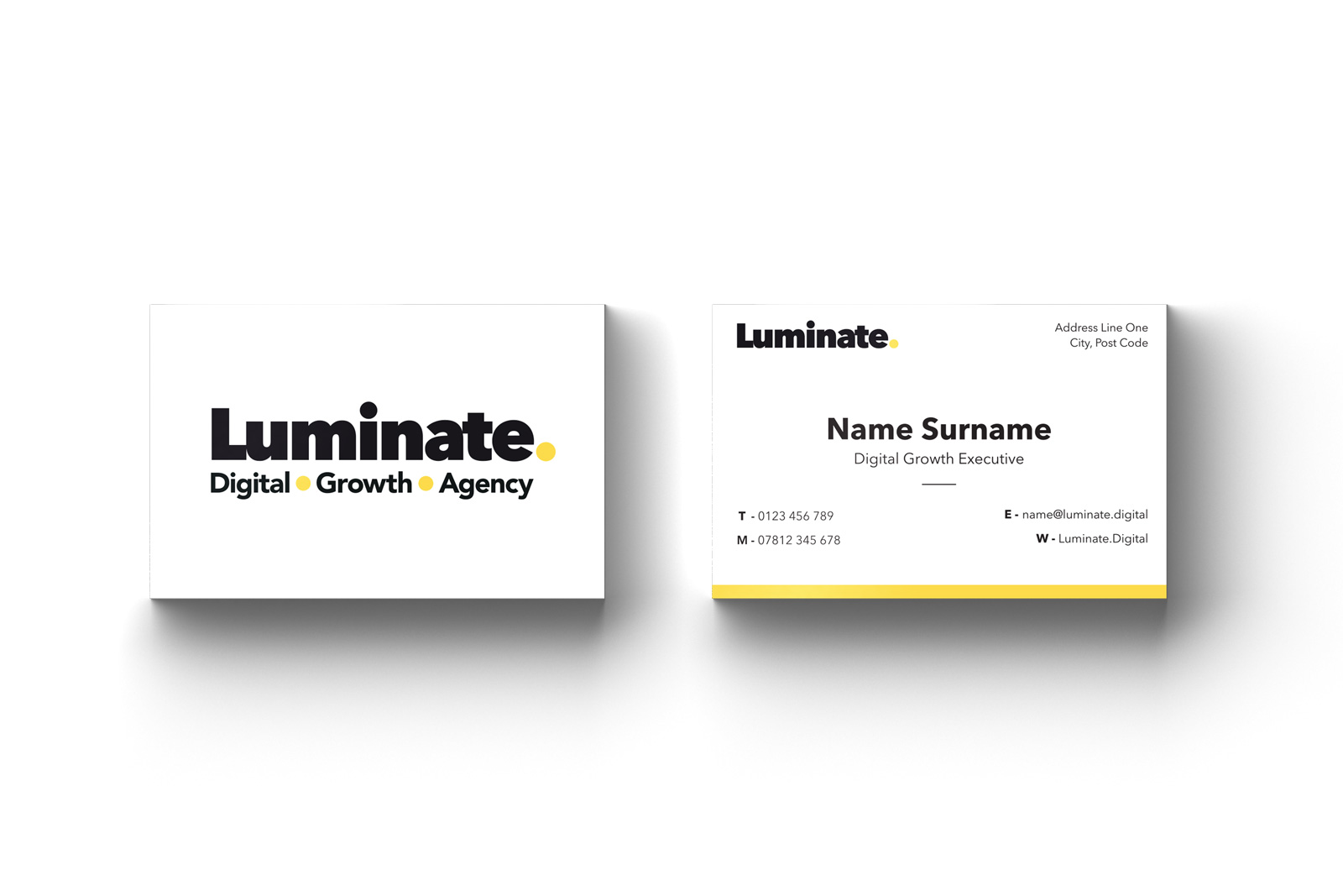 Luminate Digital Business Cards